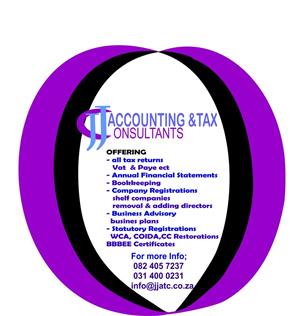 Accounting, TAX, VAT, Company Registrations, Payroll, VAT Shelf Companies, BEE