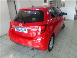 2015 TOYOTA YARIS 1.0SX manual RED COLOR LCD Screen 72000km  