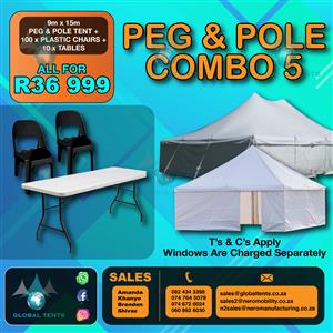 Peg and Pole Tent Combo 5