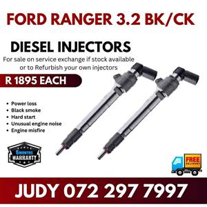 Ford Ranger 3.2 BK / CK Diesel Injectors for sale on service exchange or to recon