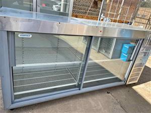 2m stainless steel undercounter fridge