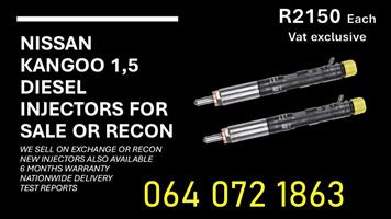 Nissan Kangoo 1.5 diesel injectors for sale 