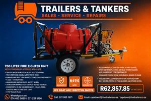 700 liter firefighter bowser fully equipped 
