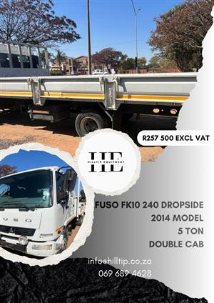 2014 Fuso FK10 240 Dropside 5 Ton  Double Cab  Excl Vat Area: PTA