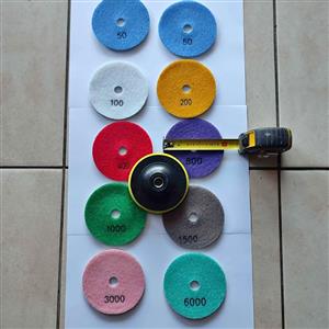 Diamond Polishing Pad Set- 10 Pieces Brand New