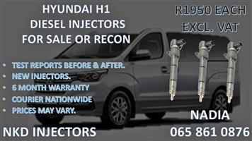 HYUNDAI H1 DIESEL INJECTORS FOR SALE. REBUILT AND TESTED