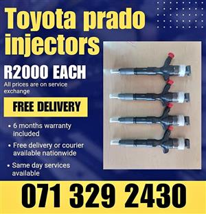 TOYOTA PRADO DIESEL INJECTORS FOR SALE WITH WARRANTY