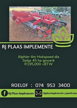 Alphler 4m Hoëspoed dis