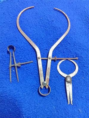 Vintage measuring tools