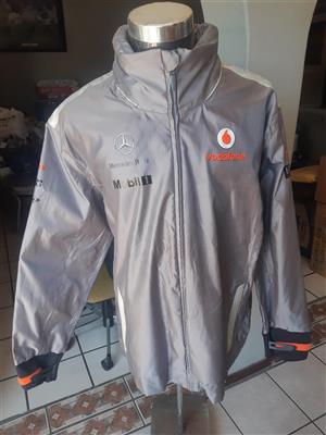 McLaren Vodafone Mercedes Benz Formula 1 Hugo Boss Unisex Jacket Size 3XL Grey