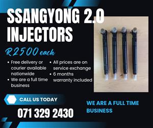 SSANGYONG 2.0 INJECTORS FOR SALE WITH WARRANTY 