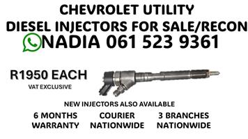 CHEVROLET UTILITY DIEDEL INJECTORS FOR SALE OR RECON