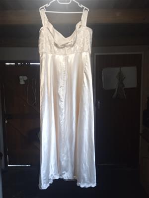 Satin bridal dress 