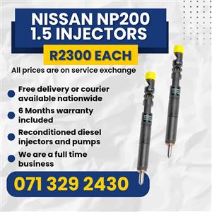 NISSAN NP200 1.5 INJECTORS FOR SALE WITH WARRANTY 