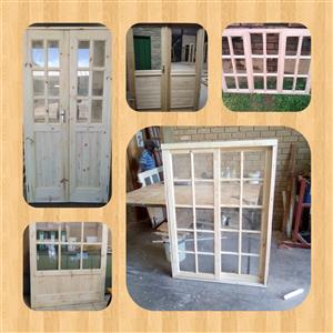 Pine or Saligna Windows and Doors made to your specifications