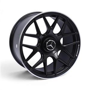19″ VT-908 5×112 Matt Black Machine Lip Alloy Wheels