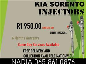 SORENTO KIA DIESEL INJECTORS FOR SALE OR TO RECON WITH WARRANTY