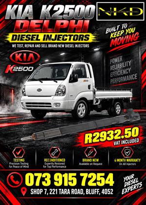 Kia K2500 Delphi Diesel Injectors 