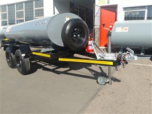 2000L DOUBLE AXLE BRAKED MILD STEEL DIESEL TANKER 3 TON