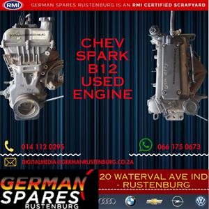 Chev Spark B12 Used Engine For Sale.