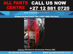 Nissan Navara right tail lights used for sale 
