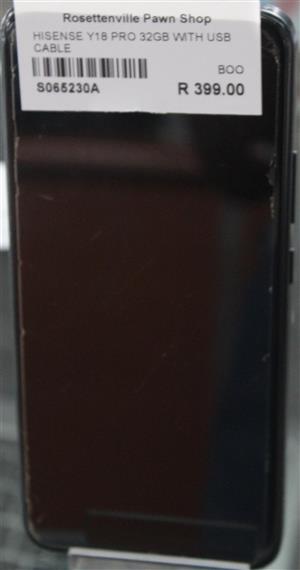 HISENSE Y18 PRO 32GB WITH USB CABLE S065230A