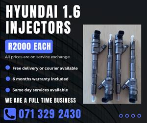 HYUNDAI 1.6 INJECTORS FOR SALE WITH WARRANTY INCLUDED 