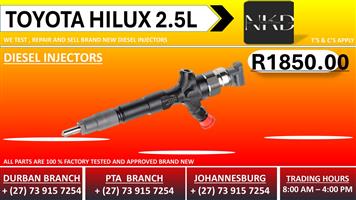 Toyota Hilux 2.5L Diesel Injectors 