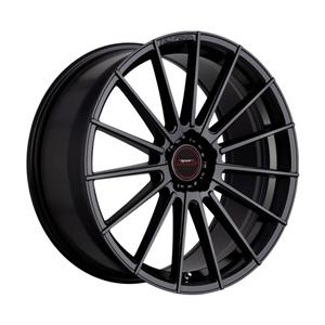 20″ A-Line Scarlet 5/100 Velvet Black Flow Forming Alloy Wheels