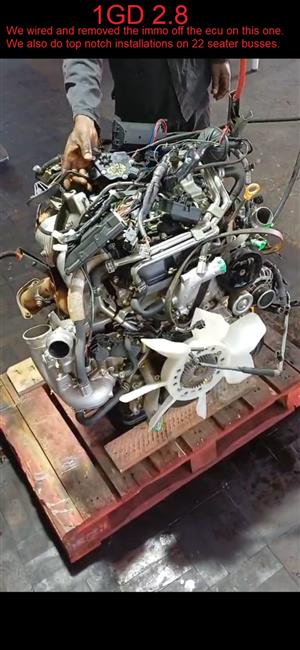 GD6 1GD 2.8 + 2GD 2.4. Lexus V8 Engines started and tested  