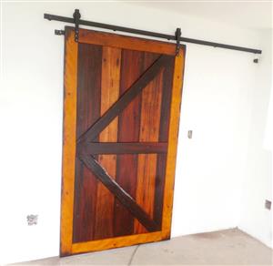 Railway Sleeper Barn Door