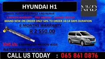 HYUNDAI H1 INJECTORS FOR SALE OR SERVICE EXCHANGE WITH WARRANTY