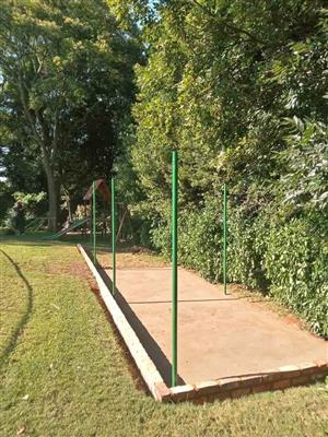 Cricket Nets.,,fully built with golf hitting net.