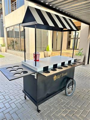 Black mobile cart