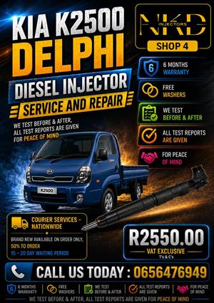 KIA_K2500_Delphi_Diesel_Injectors_On_Recon