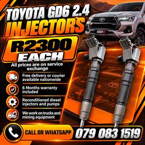 TOYOTA GD6 2.4 INJECTORS FOR SALE 