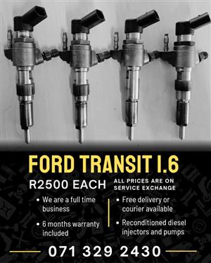FORD TRANSIT 1.6 INJECTORS FOR SALE WITH WARRANTY 