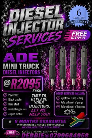 diesel injector services available to recon or exchange
