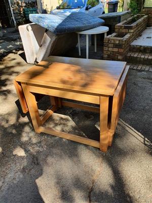 a wood table fold table 