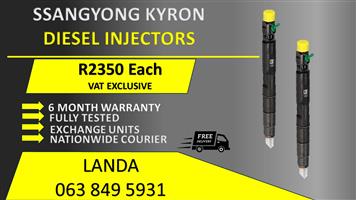 SSANGYONG KYRON DIESEL INJECTORS FOR SALE OR RECON WITH WARRANTY 