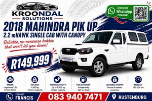 2018 Mahindra Pik up 2.2 mHawk single cab