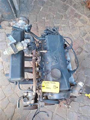 1995 to 1999 Hyundai accent eng code G4EK 1.5 complete engine for sale @ circle 7 used parts