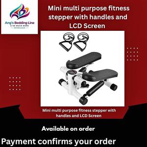 Mini multi purpose fitness stepper with handles and LCD Screen available on order contact for price