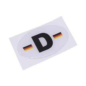 D Oval 3D Gel Dome Sticker