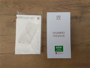 Two Huawei Nova 8i 128GB Dual Sim Smartphones + 10000mAh Quick Charge Power Bank