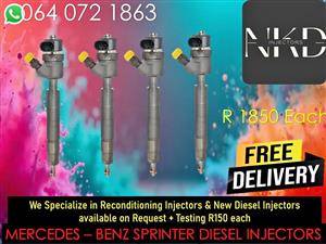 MERCEDES SPRINTER DIESEL INJECTORS FOR SALE