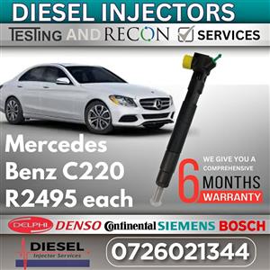Mercedes Benz C200 diesel injectors for sale