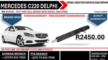 Mercedes C220 Delphi Diesel Injectors 