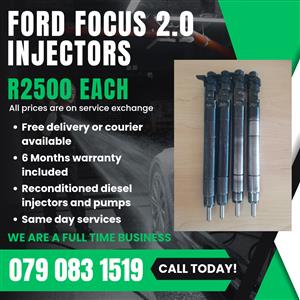 FORD FOCUS 2.0 INJECTORS FOR SALE WITH WARRANTY 