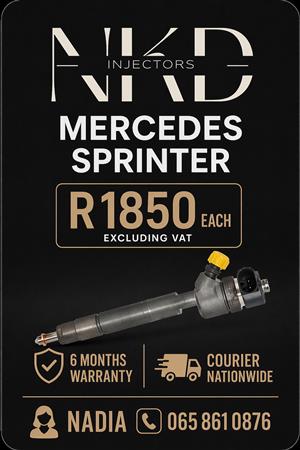 DIESEL INJECTORS FOR SALE FOR MERCEDES BENZ SPRINTER WITH WARRANTY